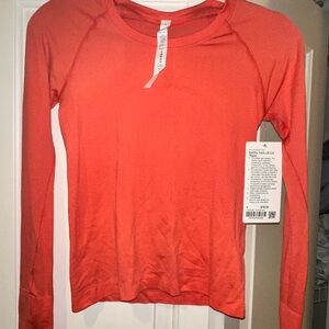 lululemon athletica Coral Long Sleeve Tee